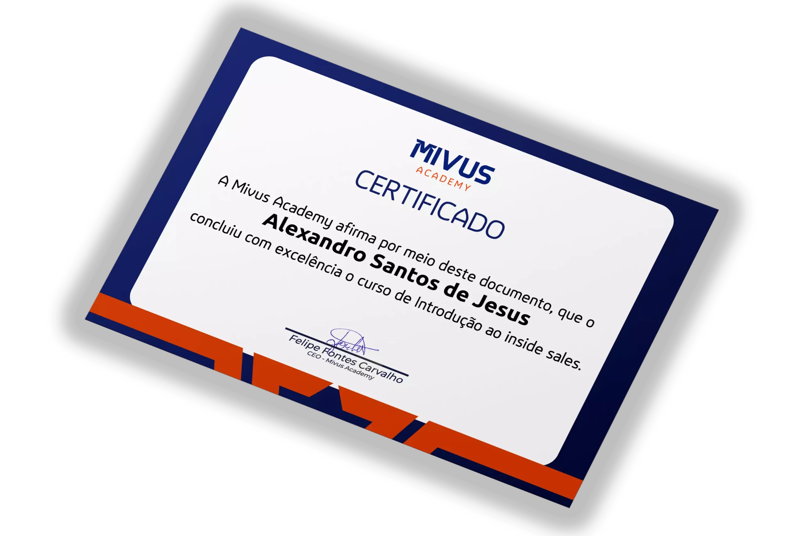 CERTIFICADO INSIDE SALES - MIVUS ACADEMY