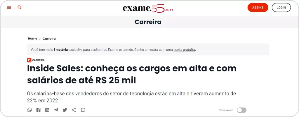 REPORTAGEM INSIDE SALES - MIVUS ACADEMY